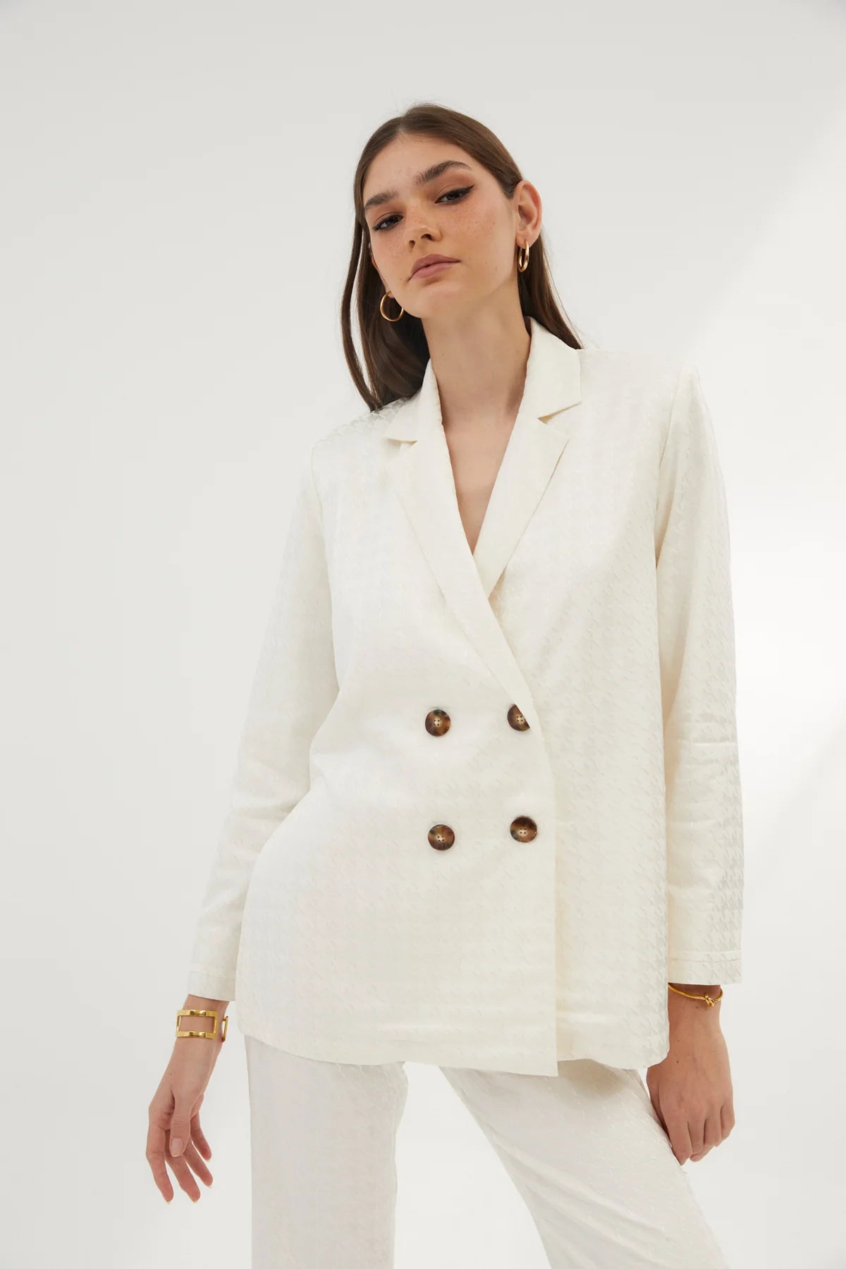 Chaqueta Icon pata de Gallo crudo Sophie and Lucie