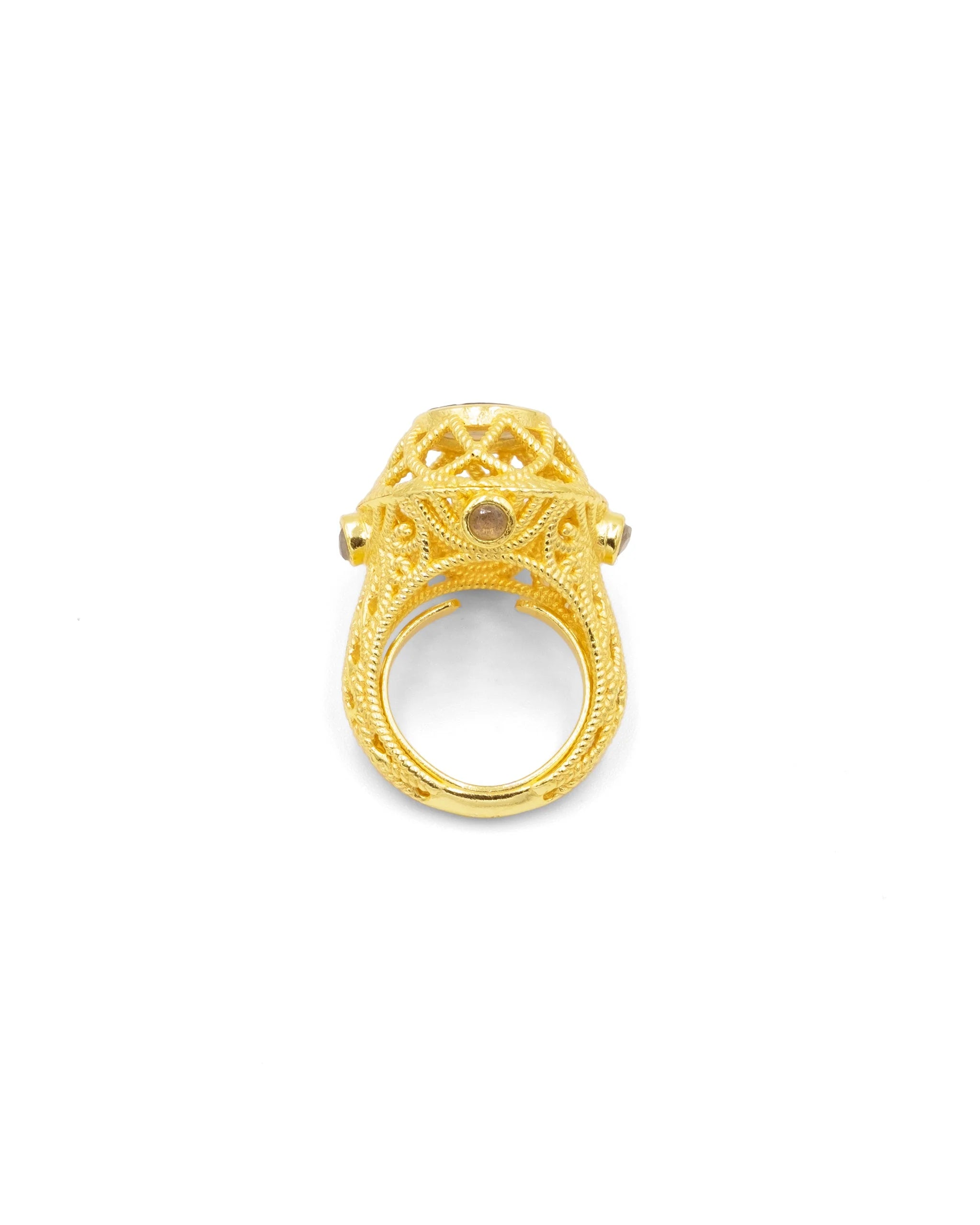 Anillo Dorado Kalu Labradorita Tiahra S404-LB