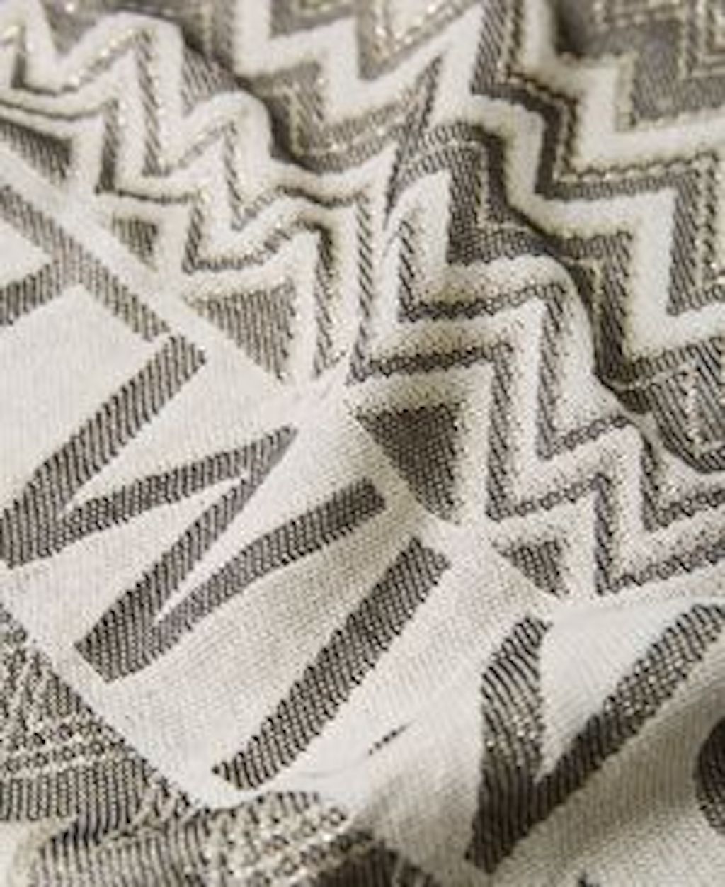 Toalla de playa de jacquard con logotipo y flecos Twinset