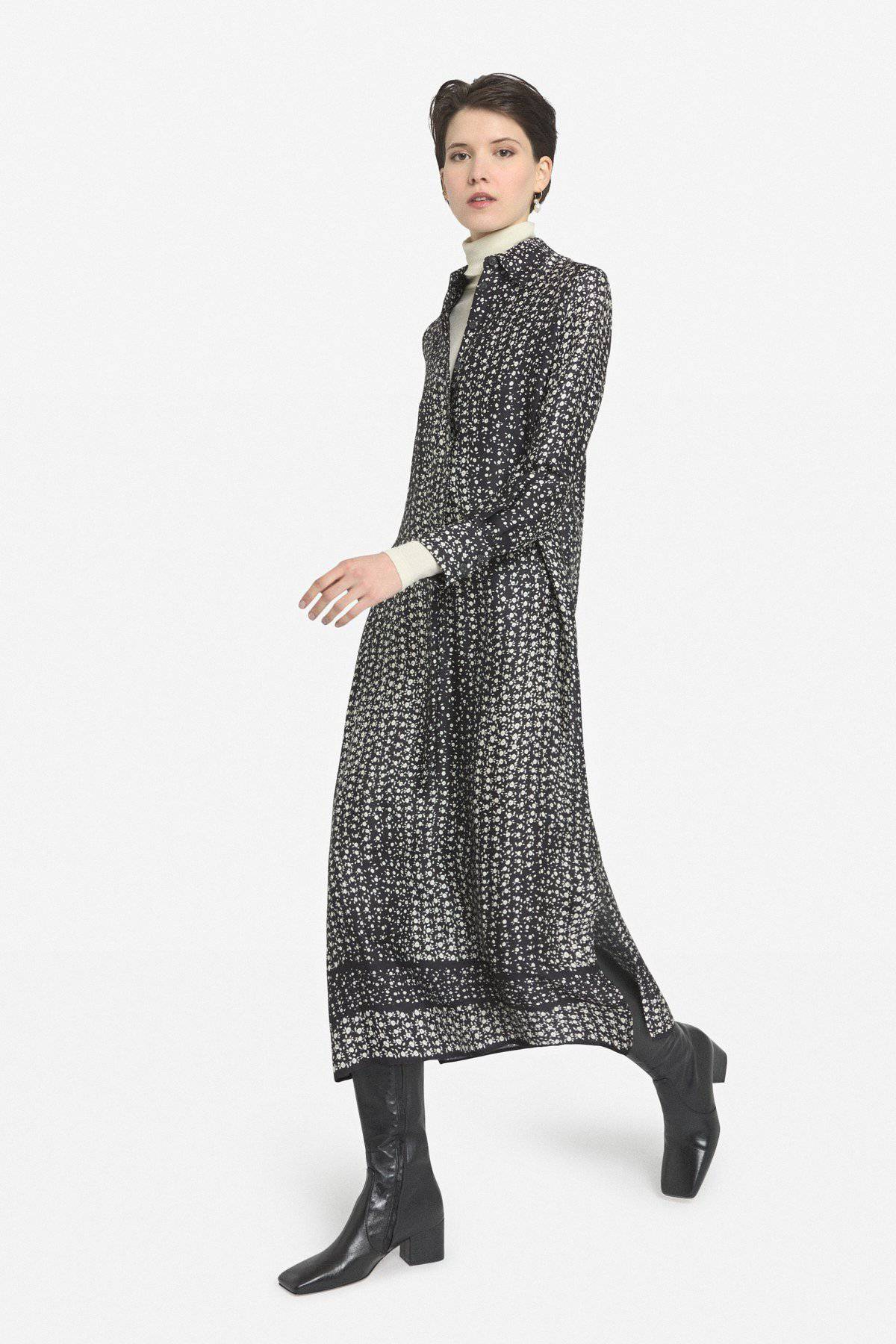 Vestido camisero largo de viscosa estampada Ottod´ame - Bayolo Concept Store