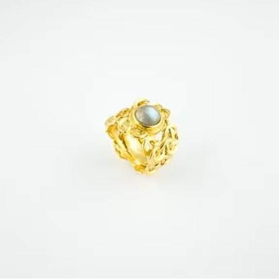 Anillo Enchanté Labradorita Tiahra