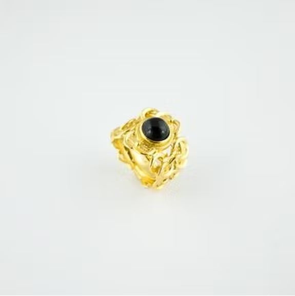 Anillo Enchanté Ónix Negro Tiahra