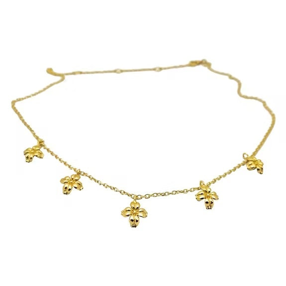 Collar Flor de Loto Dorado Tiahra