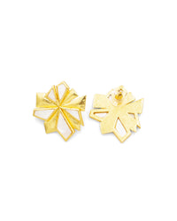 Pendientes dorados Vrinda Madre Perla S5818-MP