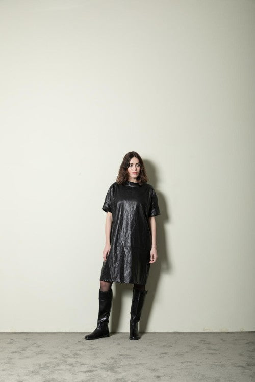 Vestido piel sintética Sandro Ferrone