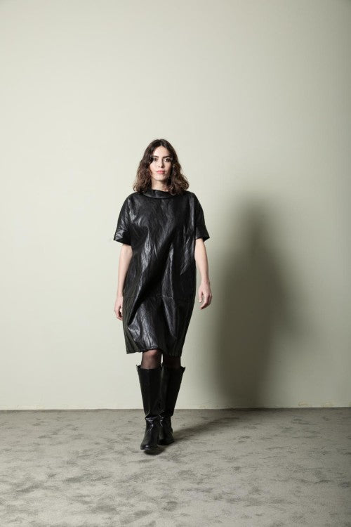 Vestido piel sintética Sandro Ferrone