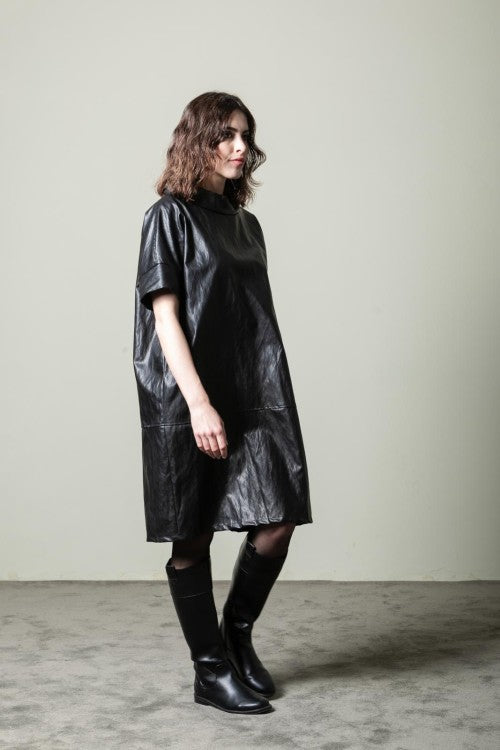Vestido piel sintética Sandro Ferrone
