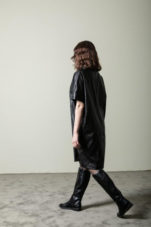 Vestido piel sintética Sandro Ferrone