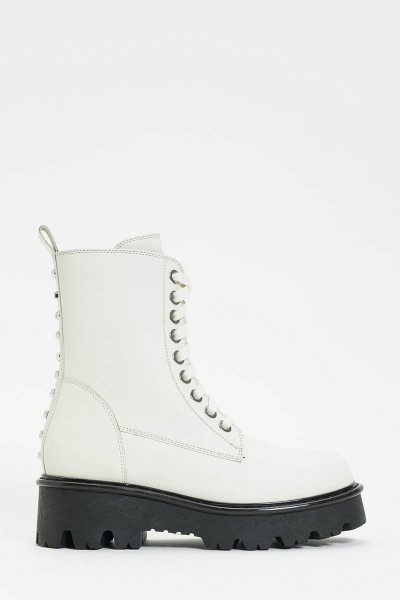 Botas fashion blancas mujer pull and bear