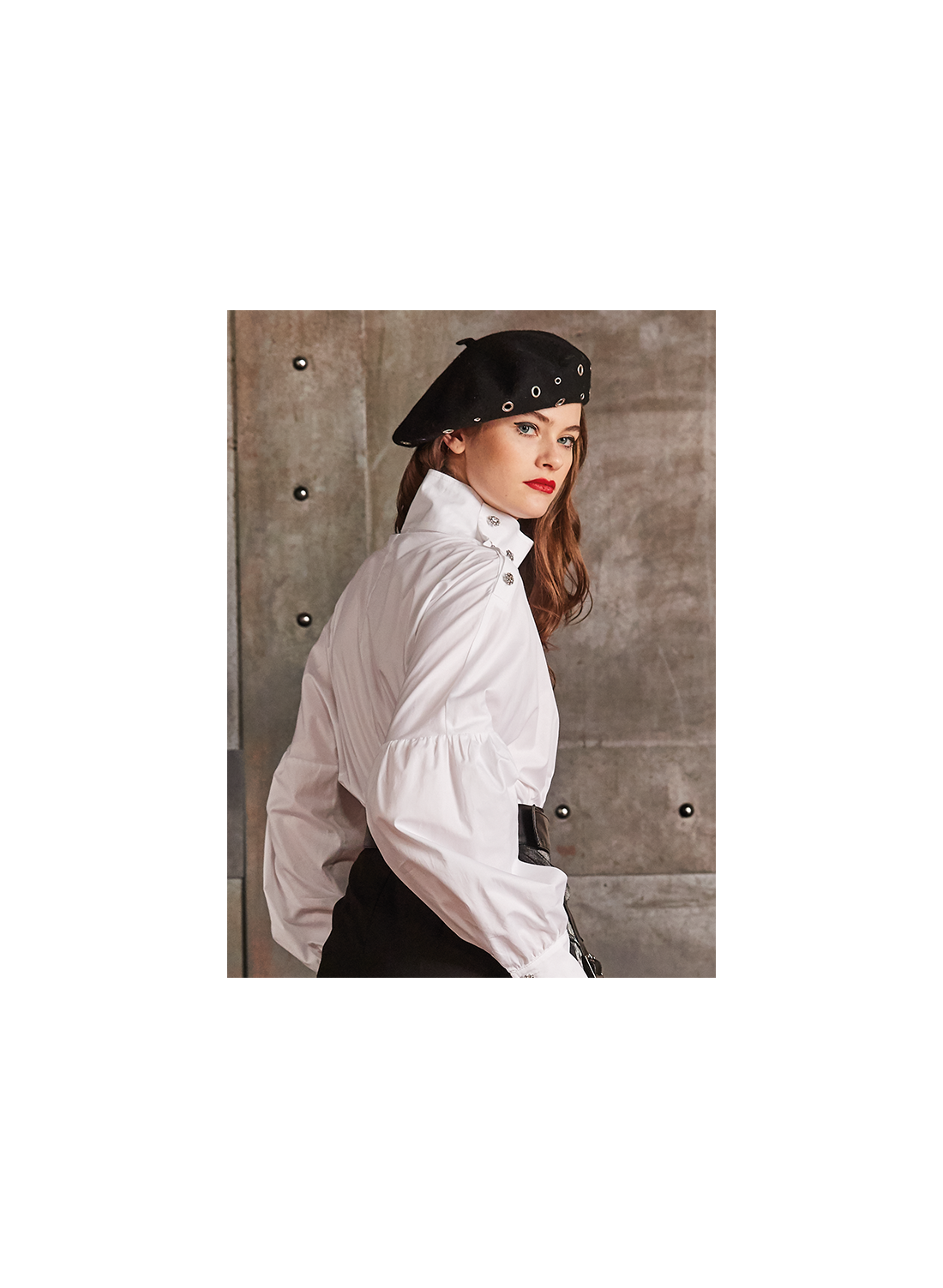 Camisa blanca joya Giovanni de Fazio