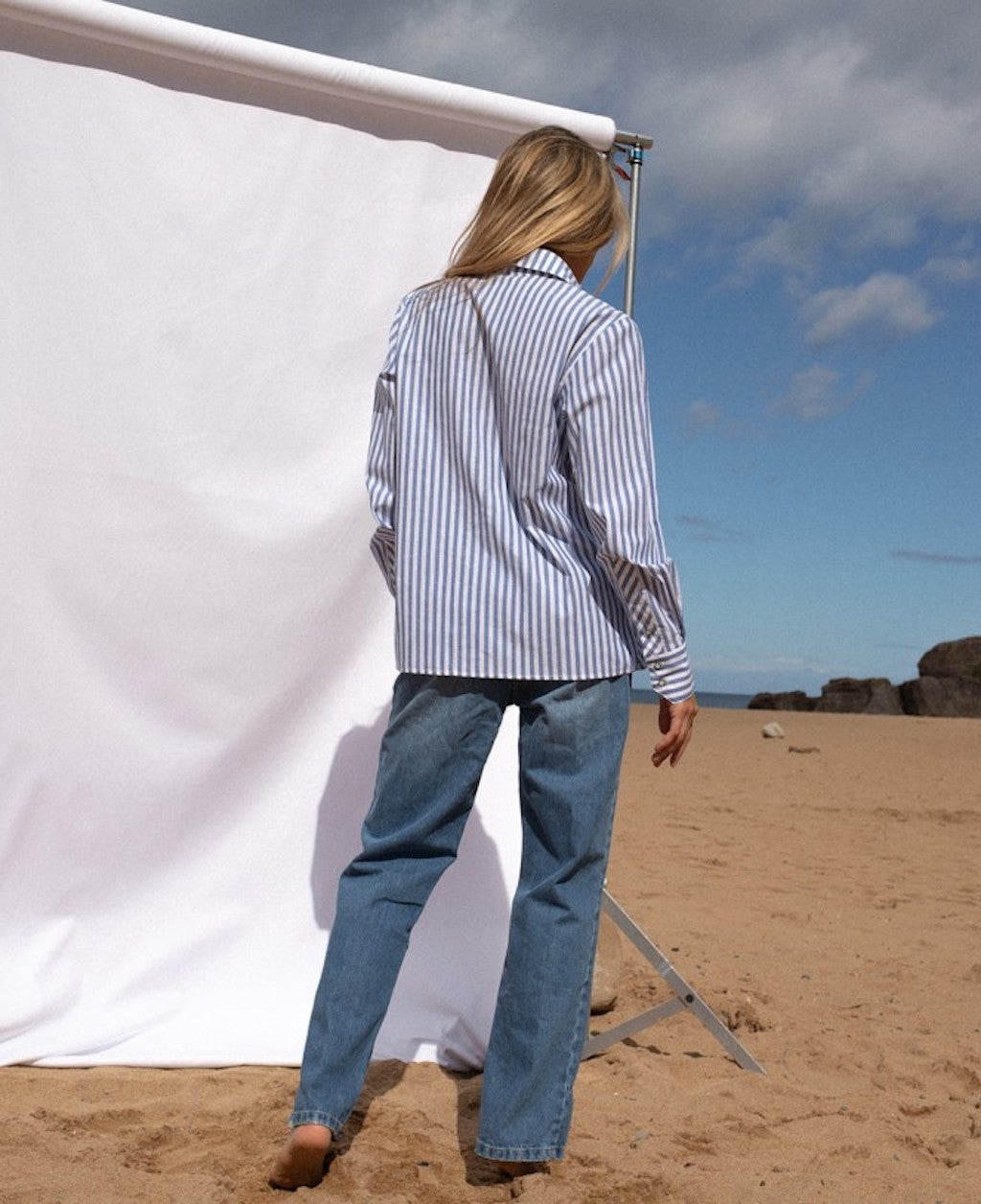 Camisa rayas azul Imiloa