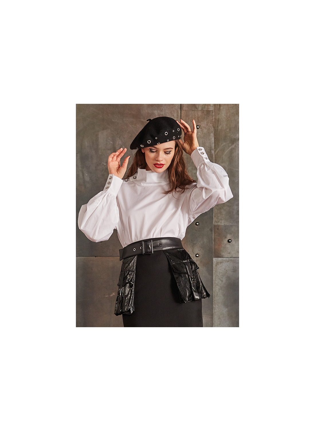 Camisa blanca joya Giovanni de Fazio