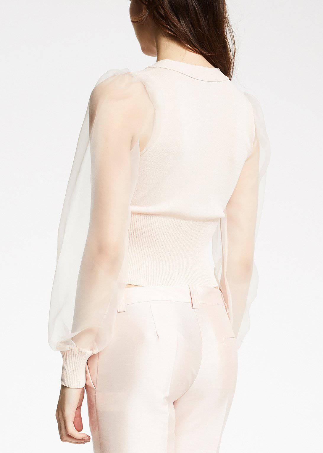 Cardigan punto mangas transparentes Denny Rose - Bayolo Concept Store