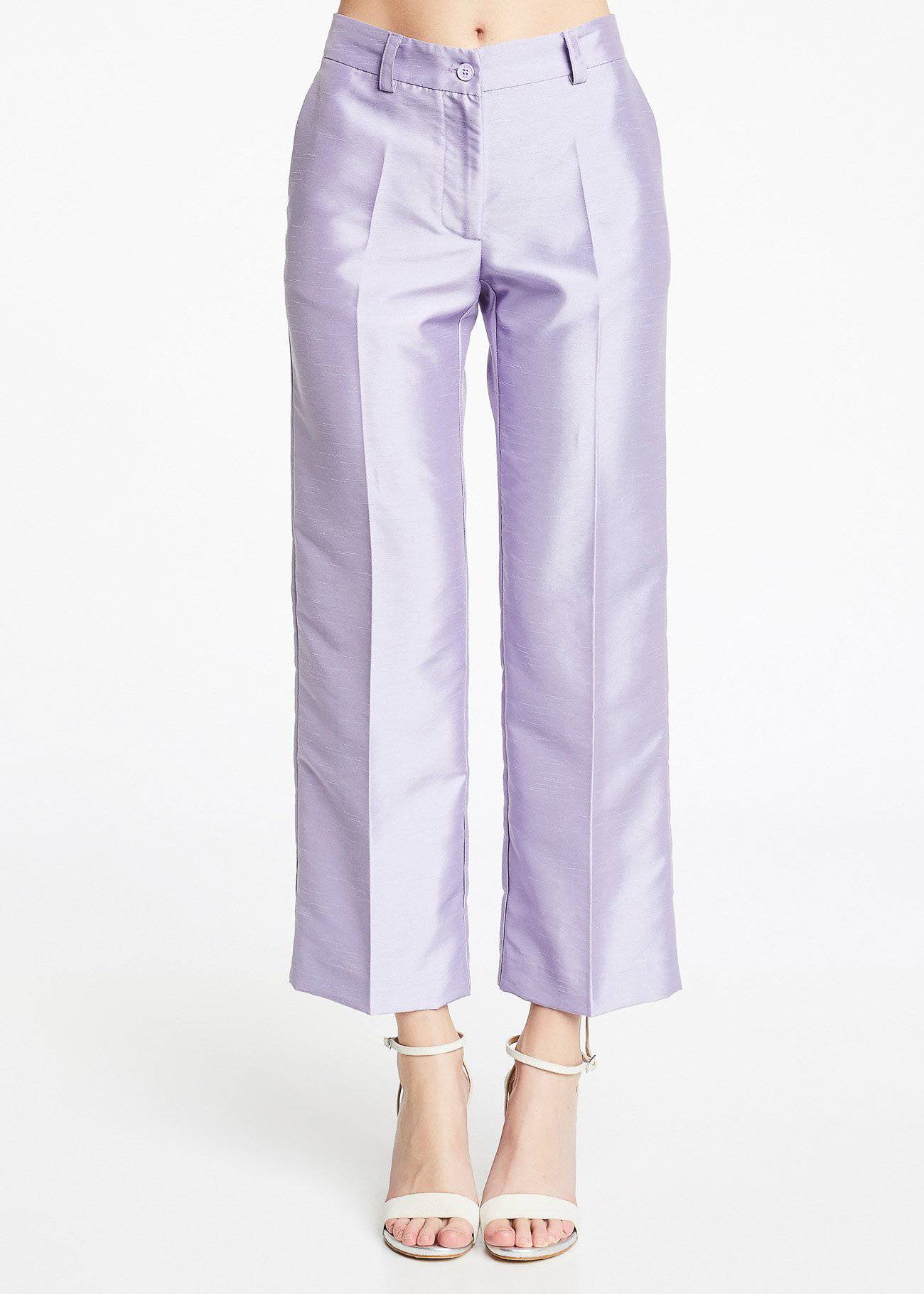 Pantalón smoking tobillero brillante Denny Rose - Bayolo Concept Store