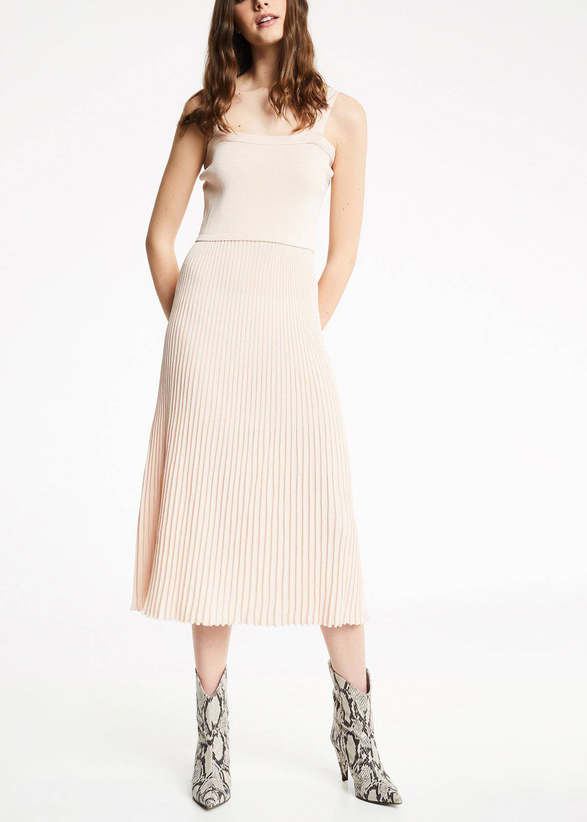 Vestido punto plisado Denny Rose - Bayolo Concept Store