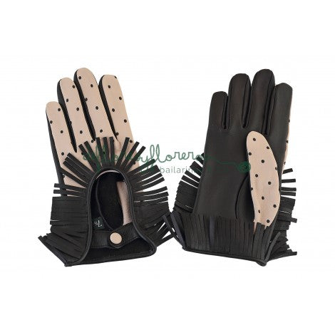 Guantes flecos beige - Bayolo Concept Store