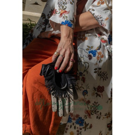 Guantes flecos beige - Bayolo Concept Store
