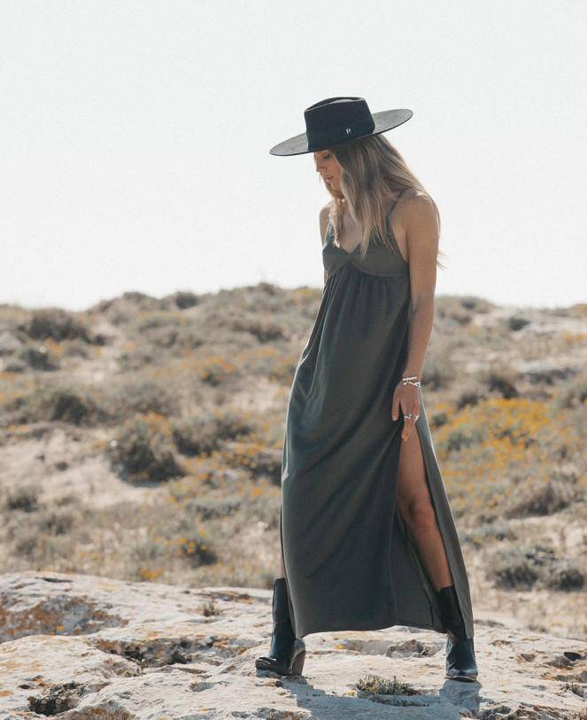 Vestido punto caqui - Bayolo Concept Store