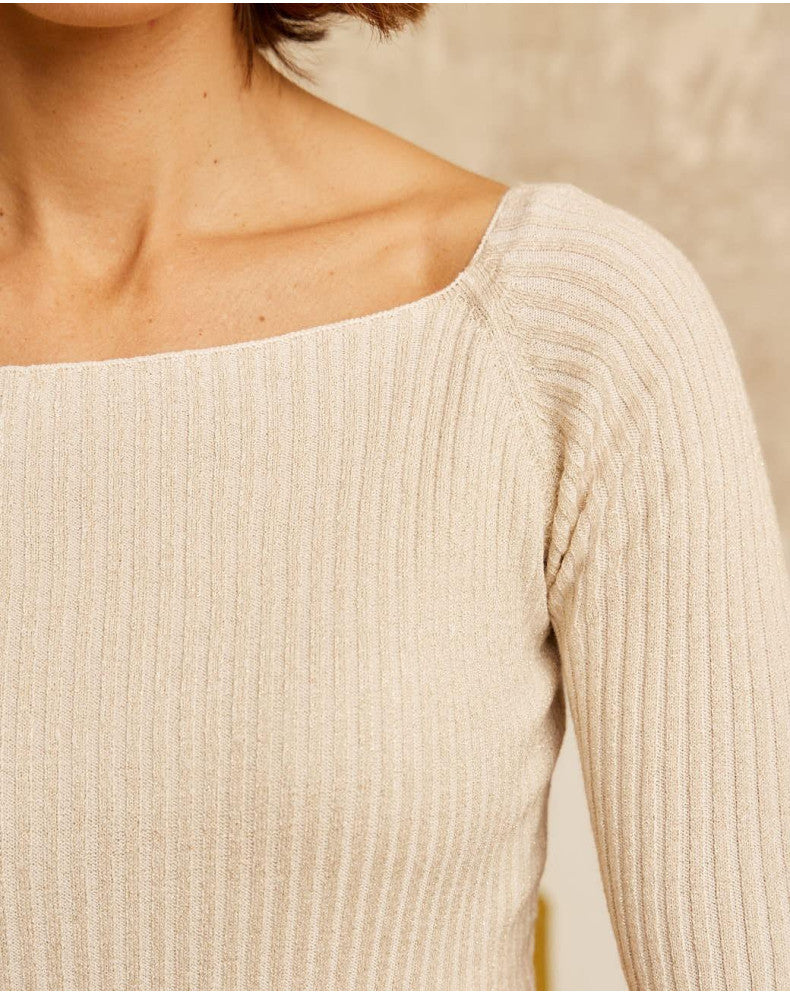 Jersey Punto Fino BEIGE