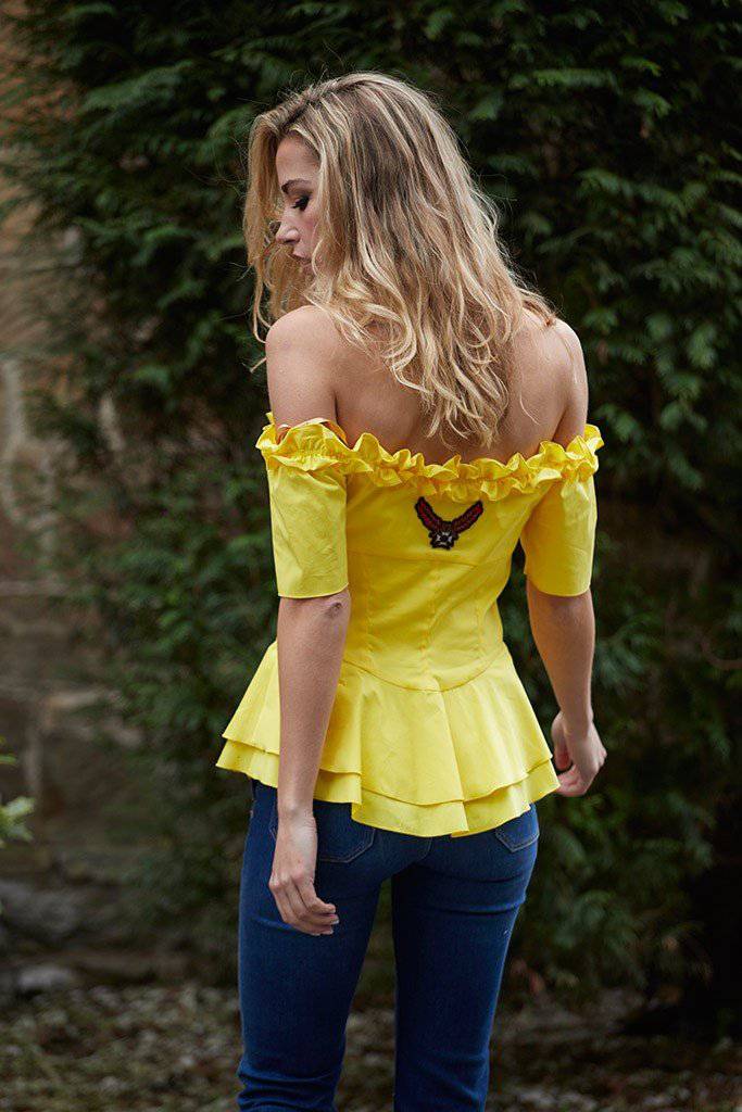 Top volantes amarillo - Bayolo Concept Store