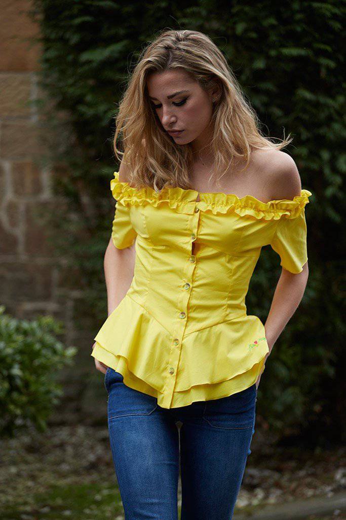 Top volantes amarillo - Bayolo Concept Store
