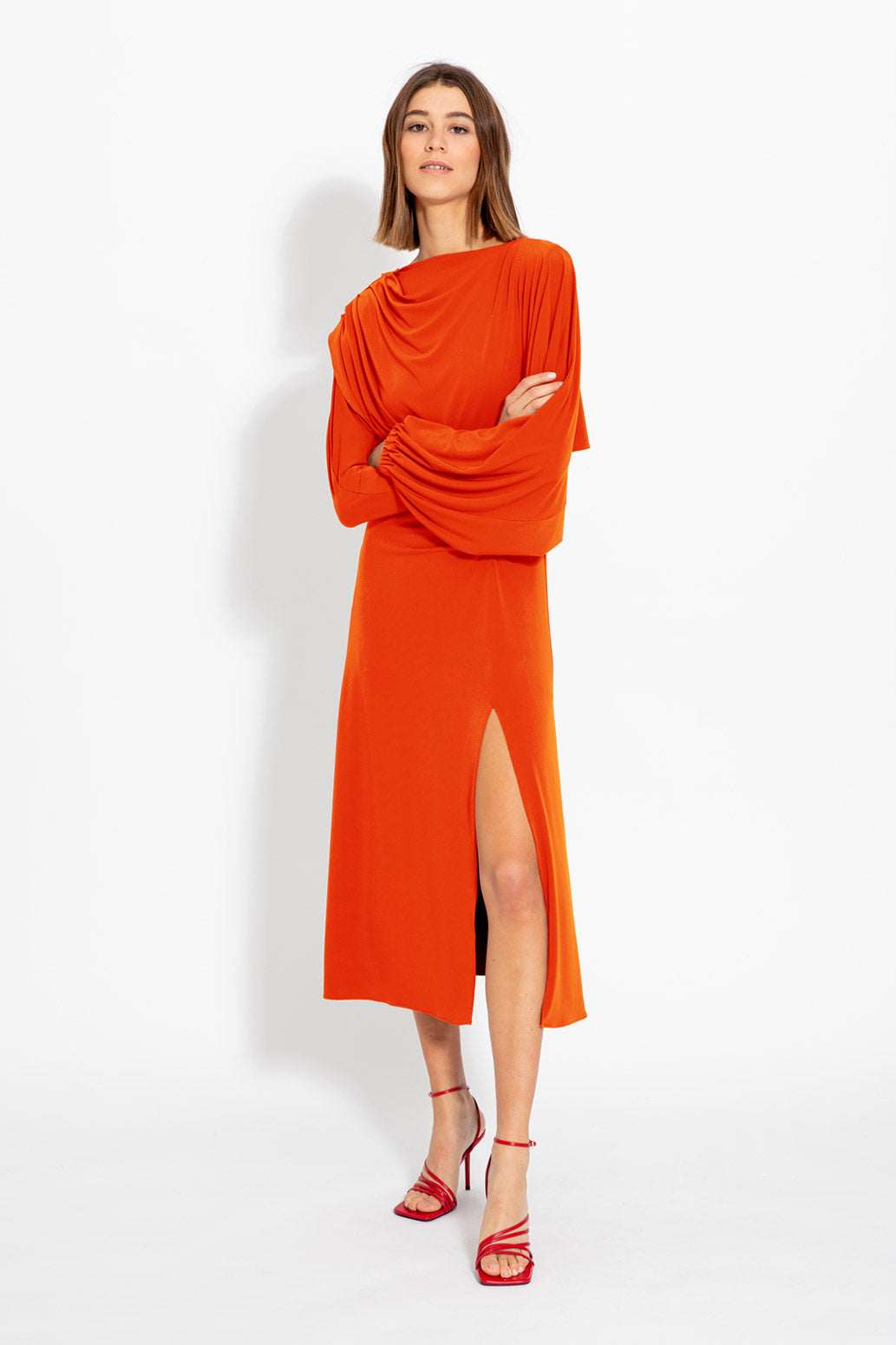 Vestido Saru caldera COLOUR NUDE