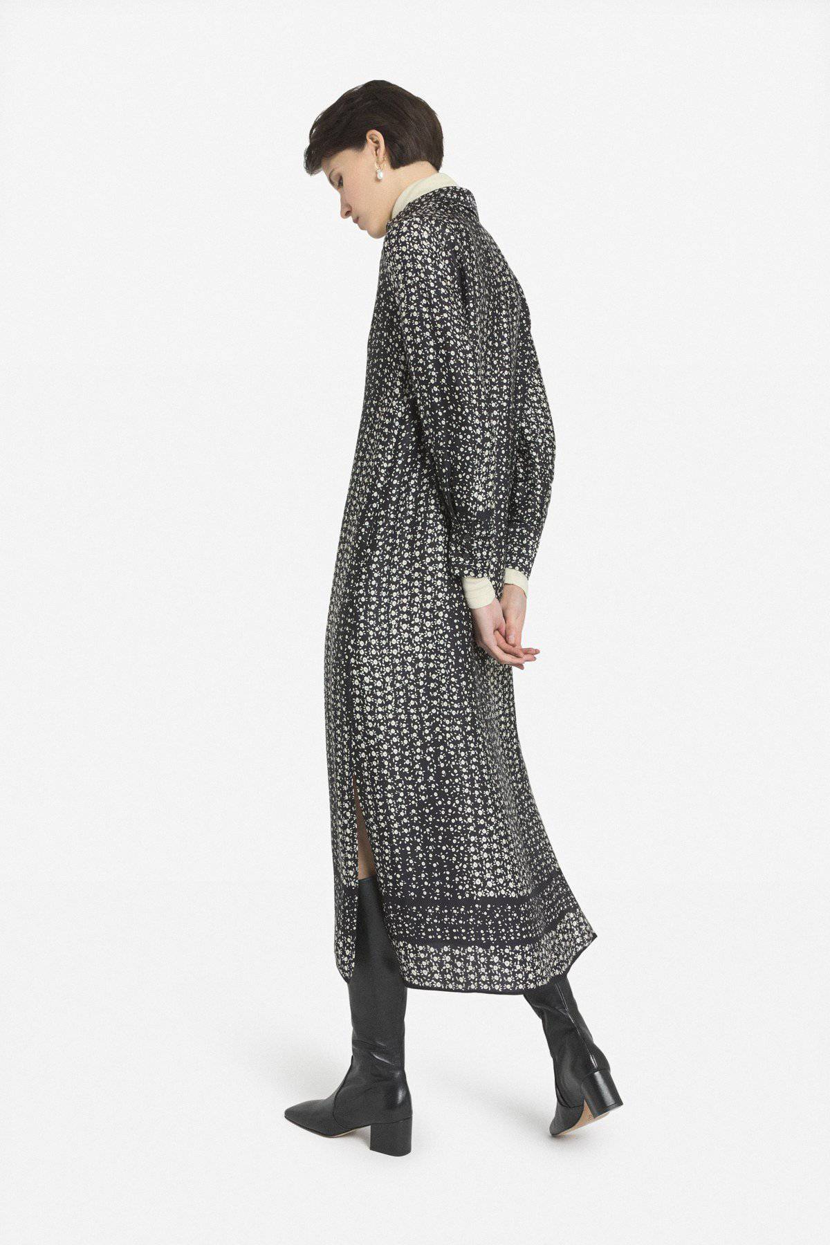Vestido camisero largo de viscosa estampada Ottod´ame - Bayolo Concept Store