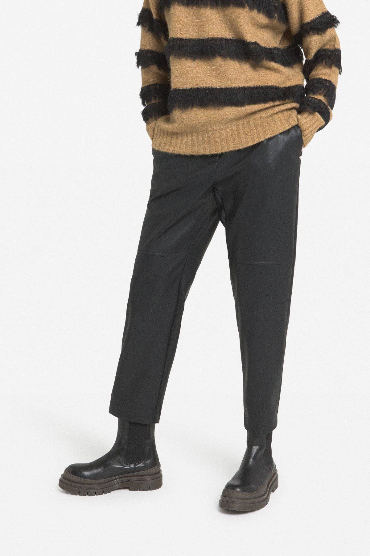 Pantalón ecopiel negro DP8928 Ottod´ame - Bayolo Concept Store