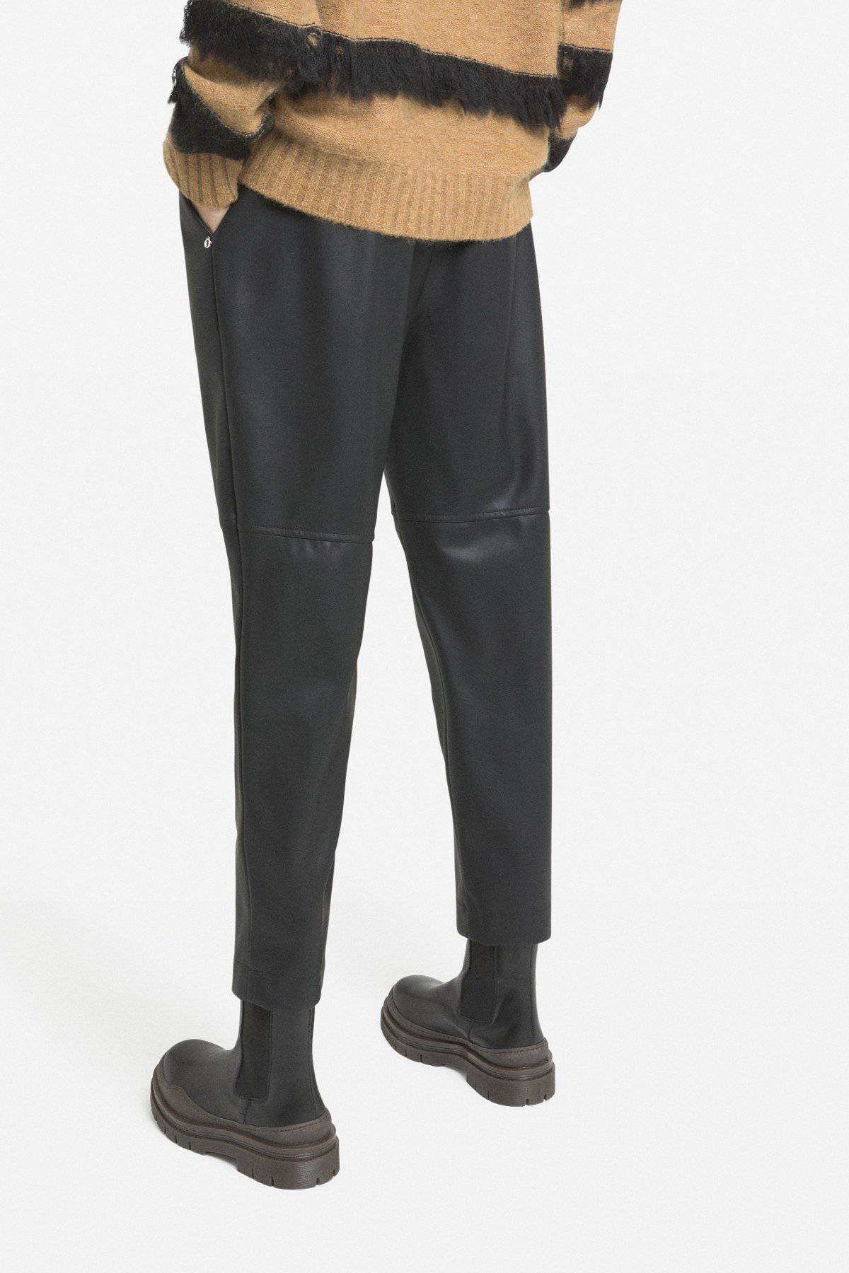 Pantalón ecopiel negro DP8928 Ottod´ame - Bayolo Concept Store