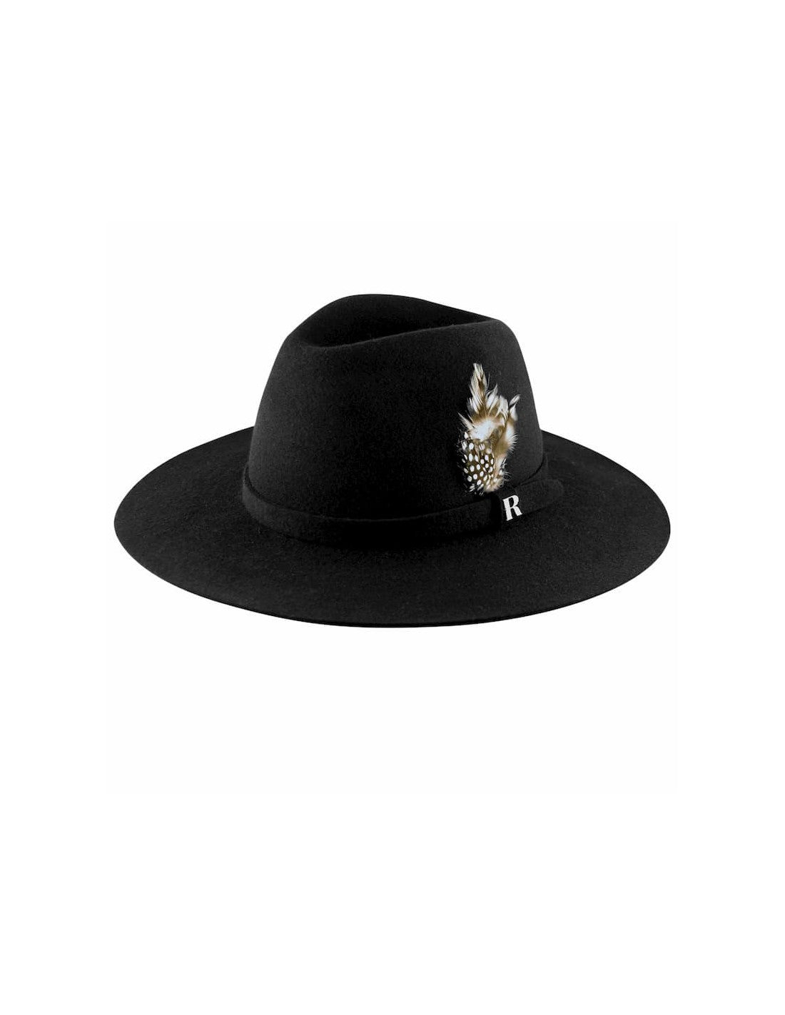 Sombrero Salter Fedora Negro Fieltro de Lana Raceu Hats - Bayolo Concept Store