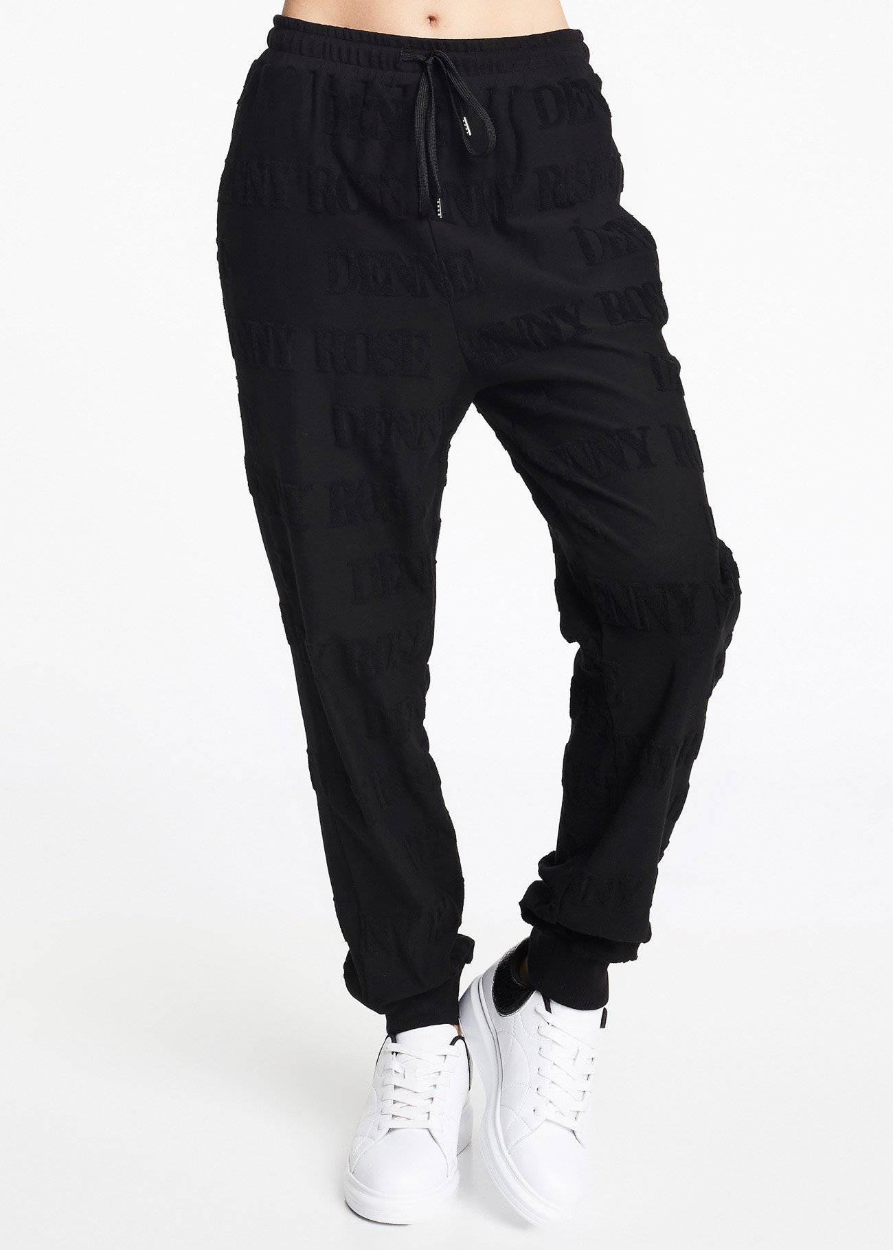 Jogger negro estampado contraste Denny Rose - Bayolo Concept Store